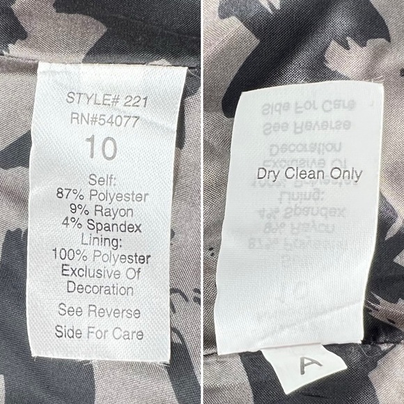 CAbi Military Style Jacket Women’s Size 10 Gray Button Front Embroidered New NWT - Picture 6 of 8